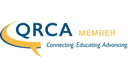 A picture of the qrca logo.