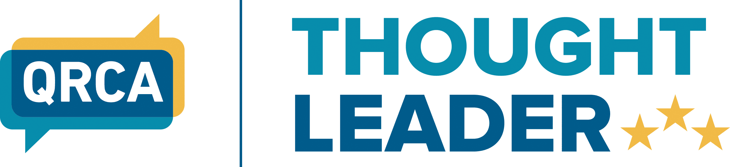 QRCA Thought Leader badge with three stars
